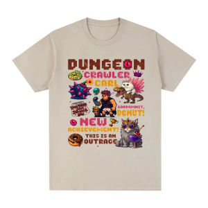 Dungeon Crawler Carl Pixel Art T-Shirt Summer Casual O-neck Tshirt New Style High Quality pure Cotton Comfortable Short Sleeve