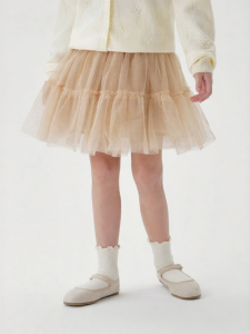 Marc&Janie | Sweet Ear Flap Tulle Skirt Autumn New