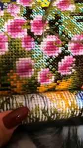 Tranh thêu chữ thập Phật niết bàn (chưa thêu) DV6323