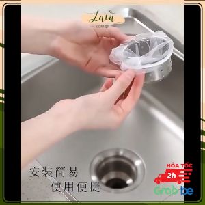 Set 150 Túi Lưới Lọc Rác Bồn Rửa Chén Bát Thiết Kế Kiểu Lưới Siêu Dai Co Giãn Chống Tắc Nghẽn Ống