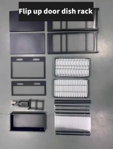 SWEAIGOR Stainless Steel Kitchen Organizer with Multi-Compartment Storage Insect-Proof & Dust-Proof Dish Rack with Lockable Drawer
