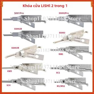 Bộ Dụng Cụ Mở Khóa Đa Năng Lishi 2 Trong 1 SS001 SS002 SS002R R52 KW1 KW5 SC1 SC4 SC20 M1/MS2 AM5 R52L Bộ Dụng Cụ Mở Khóa Chính Cho Cửa Nhà Khóa Dân Dụng