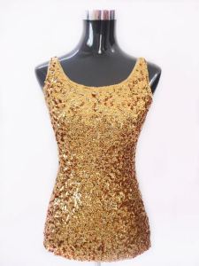 Korean Style Sequin Vest Womens Halter Top Mini Tank Bottoming Shirt Fashionable Commute Pattern Regular Length Slim Fit