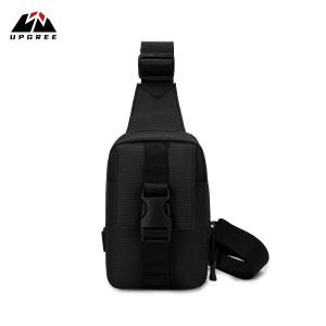 UPGREE Mini Chest Bag Men Outdoor Hiking Bag Waterproof Phone Bag Travel Shoulder Bag Lightweight Sports Fitness Backpack Casual Camping Bag