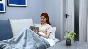 ผ้าห่มไฟฟ้า9เกียร์ปรับผ้าห่มอุ่น9H เวลาสมาร์ทอุณหภูมิความร้อนผ้าห่มซักได้สามารถขจัดไร150*70ซม.220VXiaomi Youpin Qindao ผ้าห่มไฟฟ้า9เกียร์ปรับผ้าห่มอุ่น Exeter Heating Blanket 9 เวลาสมาร์ทอุณหภูมิความร้อนผ้าห่มซักได้สามารถขจัดไรXiaomi