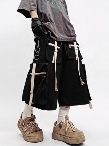 Street Style Casual Loose Wide Leg 3/4 Pants