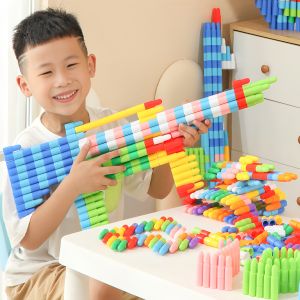 BEISHU | Educational Rocket Shaped Building Blocks for Toddlers