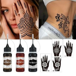 ชุดสติกเกอร์สักลาย DIY และแม่แบบสักลายมือ  กันน้ำและกันเหงื่อ ติดทนนานไม่ซีดจาง ลายเรขาคณิตและลายดอกไม้