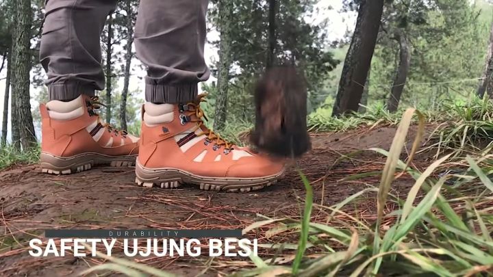 Sepatu Safety Riding Sepatu Safety Ujung Besi Sefty Sport Kerja Proyek Lapangan Pria Touring ...