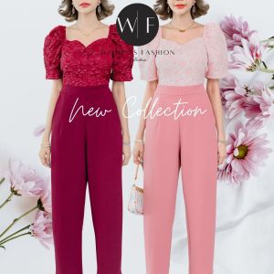Women's Jumpsuit Set (M34-38" L40-42") - Fashionable & Comfortable Outfit for Women (JL61)