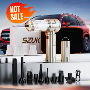 SZUK New Powerful Car Vacuum Cleaner Portable Cleaning Machine with LED Flashlight Handheld Blower Wireless Mini Vacuum Cleaner