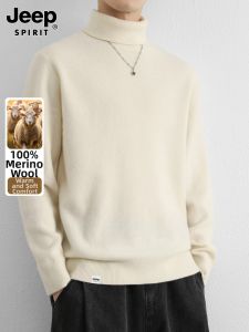 JEEP SPIRIT | Áo Sweater Len Dày Cổ Trung Cao Form Rộng