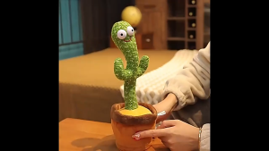 [SG STOCK]Dencing Cactus Plush Toy Dancing toy song plush Dancing Cactus Early Childhood Education Dancing Toy Song Gift