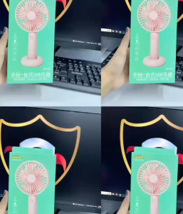 Kipas USB Mini Genggam & Meja DianDi DD5626 – Rechargeable Fan 3 Speed Portable & Ring Base