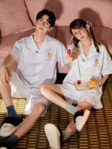 GONGDIE | Cool Sensation Couple Cotton Short Sleeve Home Wear
