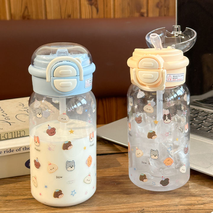 Cốc Nước Tay Cầm Dễ Thương 600ml Cốc Nhựa PC Cốc Đựng Nước Phong Cách ...