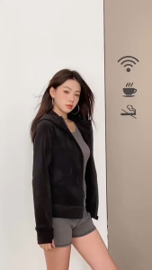(SG Seller) 2X Warmer Womens Fleece Hoodie Thermal  Full Zip Jacket Soft Winter Hooded Outdoor Coat -BN04