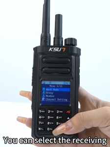 KSUN Dual mode Walkie Talkie CT58 POC GLOBAL analog UHF Walkie Talkie Group Relay with 1 Year SIM Card