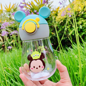 Disney Summer Water Cup for Kids Portable Straight Drinking Cup for Primary School Girls Cute Toddler Nursery Water Bottle