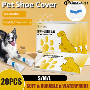 AIMAYAPET Pet Shoes Disposable Shoe Covers Waterproof and Dustproof Dog Foot Covers Teddy Going Out Shoes Cat Rain Boots