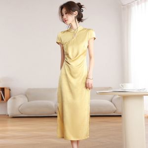 puella | Summer New Chinese Style Petite Butterfly Young Fit Cheongsam Dress