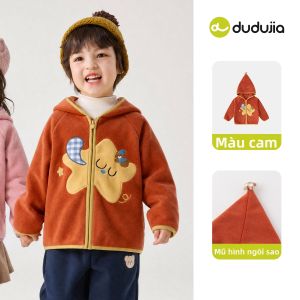 DUDUJIA | Áo Khoác Có Mũ Cho Bé Chống Tĩnh Điện Mùa Thu