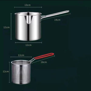 Nồi Chiên Sâu Bằng Thép Không Gỉ Có Giỏ Chiên Nồi Bếp Đa Chức Năng Nhỏ Để Nấu Gà Và Các Loại Thực Phẩm Khác Thân Thiện Với Môi Trường