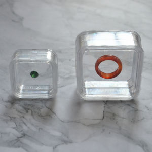 Lianshishang Transparent Loose Diamond Box Stone High Elastic Film Square Box Chip Silicon Wafer Display Box Portable Zipper Bag