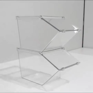 1-8Pcs Acrylic organizer Supermarket Sari-Sari Store food Storage Box Organizer Stackable Organizer