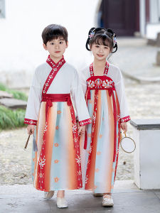 Classical Chinese Costume Childrens Performance Clothing Girls Traditional Dance Outfit Ancient Style Chorus Performance Clothes