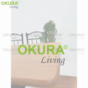 OKURA Dining Table Set with 4 Chairs - Modern Design, Comfortable Dining Experience - MDF Board with PVC Lamination - Powder Coated Steel Leg - Simple and Generous Appearance