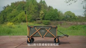 Camping Cart Trolley Wagon Trolley Camping Trolley Cart Folding Portable Camping Cart Trolley Lengthen Car Push Portable Folding 露营车