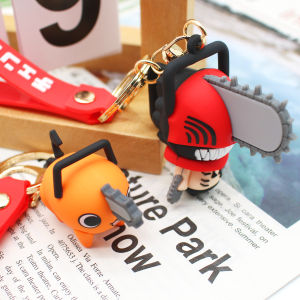 Chainsaw Man Keychains Cartoon Anime Keyrings Doll Pendant Keyholder Toys Accessories