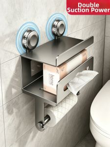 SHENFAN | Suction Cup Wall-mounted Toilet Paper Holder
