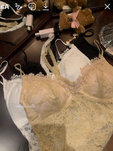 Pure Desire Lace Halter Neck Vest Womens Inner Wear Beautiful Back Bra with Chest Pad Trim Spring Summer Casual Online Exclusive