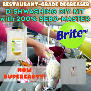 BritePH Dishwashing Liquid Kit DIY w/ 200% Sebo Master Supereasy
