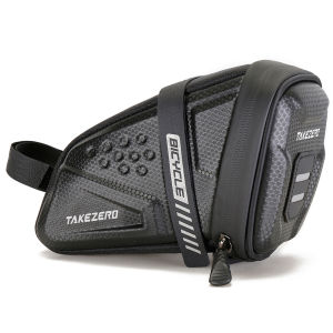 1L Bike Saddle Bag Large Capacity Bike Seat Bag Back Seat Pouch Reflective Bike Pocket Pack for Mountain Road Bikes