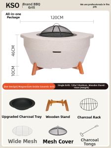 KSO | Outdoor Cooking BBQ Grill Set Carbon Fuel