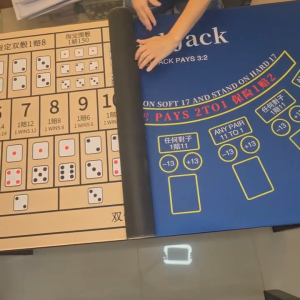 【SG Ready Stock】Casino Felts & Rubber Mats / 百家乐Baccarat / 21点 Blackjack / 骰宝 Sic Bo / 鱼虾蟹 / Easy Storage【Ship Out 24Hr】