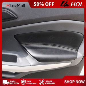 HOL 1 pair car Door Armrest panel Cover For Ford ecosport 2013 2014 2015 2016 2017 door armrest handle Car Interior Decor Soft Leather cover