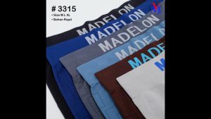 Celana Dalam BOXER Pria ( 1 box isi 3 ) / CD Sempak Dalaman Cowo MADELON 3315 TERBARU