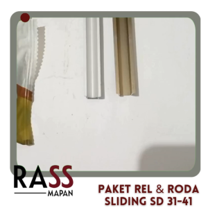PAKET Rel dan Roda Pintu Lemari Sliding UM 31-41 FULL