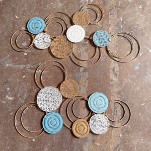 Shining Star,Circle Wall Decoration Sofa Background Iron Wall Decor Nordic Light Luxury Fashion