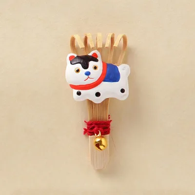 Japanese Style Wealth Attracting Cat Daruma Wish Granting Deer Bamboo Handcraft Desktop Decorations Gifts Lucky Charm Ornaments