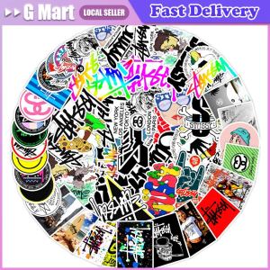 50pcs Retro Aesthetic 90s Y2K Stickers Downtown Modern Girls Stickers for Laptop Luggage Guitar Skateboard Vinyl Car Decals