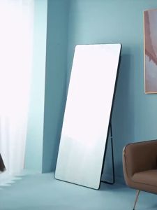 【Warranty】Mirror 160*50cm Floor Mirror Full Length Mirror With Stand Simple Long Mirror Mirror Wall