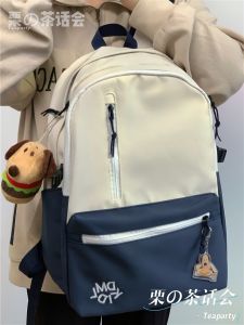 กระเป๋าเป้สะพายหลังผู้หญิงสไตล์ย้อนยุคแบบอเมริกันสำหรับนักเรียน กระเป๋าใส่หนังสือแบบลำลอง กระเป๋าสะพายไหล่แบบอเนกประสงค์