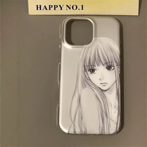 Kurosawa Aiko Cute Anime Phone Case for Apple 17 Huawei Mate70 Redmi Large Hole White VIVOX200 IQOO Protection Cover