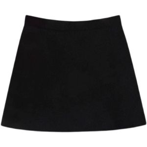 Plus Size Fat Girl Gray Skirt Womens High Waist Slim Looking Cover a-Line Small Hip-Wrapped Culottes Pear Shapes Skirt