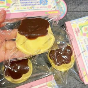 Hot Toys | Strawberry Caramel Jelly Taba Squishy Soft Silicone Pudding Slow Rebound Squeeze Toy Hand Relaxation Venting Artifact